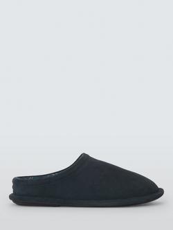 John Lewis Cool Suede Slippers, Navy