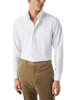Eton Cotton Slim Fit Oxford Shirt, White, White