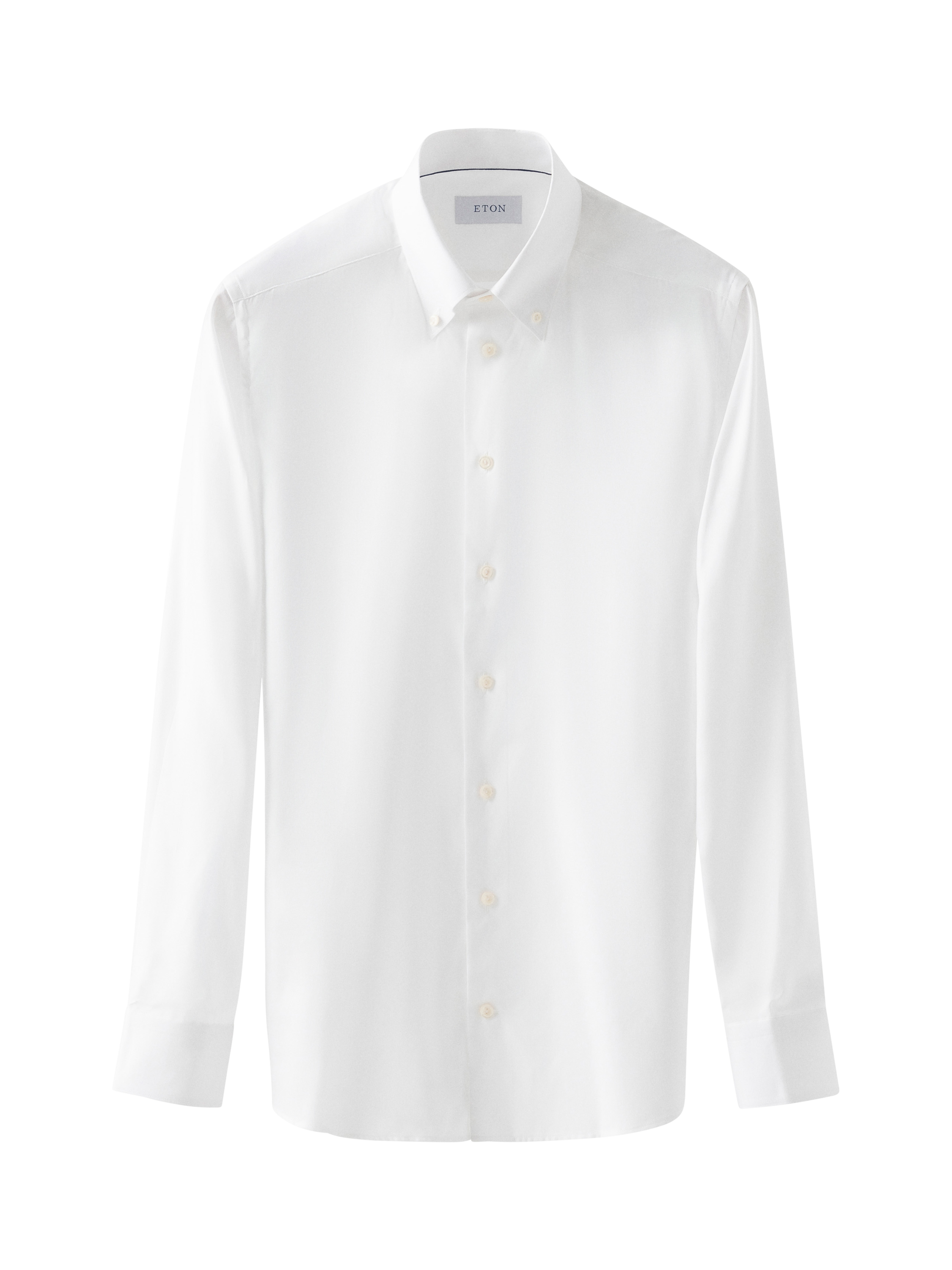 Product image 5 of 8, which shows Eton Cotton Slim Fit Oxford Shirt, White, 14.5