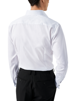 Eton Cotton Twill Slim Fit Cutaway Collar Shirt, White - view 2, White