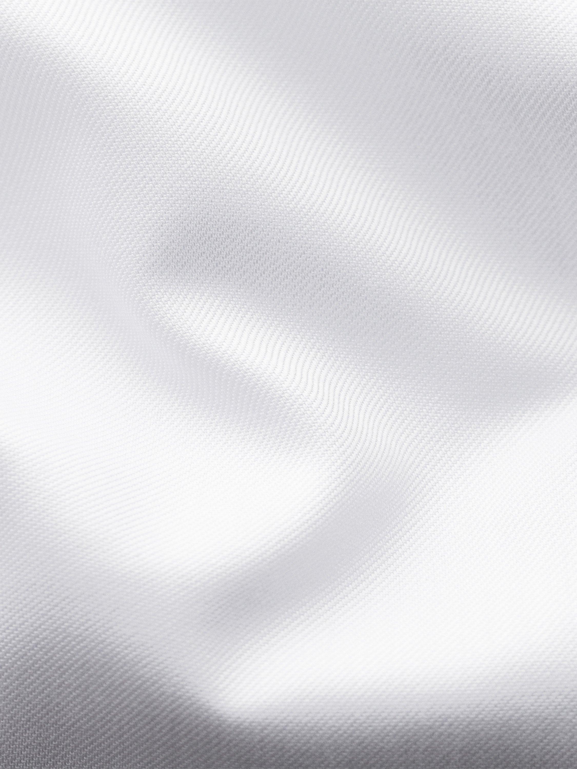 Product image 6 of 11, which shows Eton Cotton Twill Slim Fit Cutaway Collar Shirt, White, 14.5