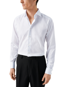 Eton Cotton Regular Fit Shirt, White, White