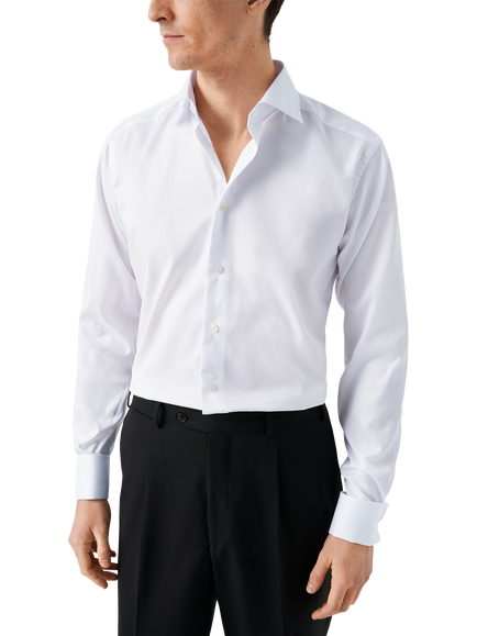 Eton Cotton Regular Fit Shirt, White, White
