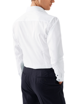 Eton Cotton Twill Slim Fit Cutaway Collar Shirt, White - view 2, White