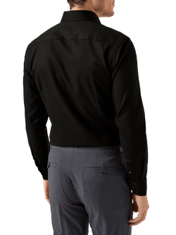 Eton Cotton Twill Slim Fit Cutaway Collar Shirt, Black - view 2, Black
