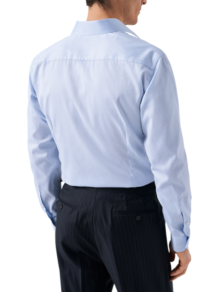 Eton Cotton Slim Fit Cutaway Collar Shirt, Light Blue - view 2, Light Blue