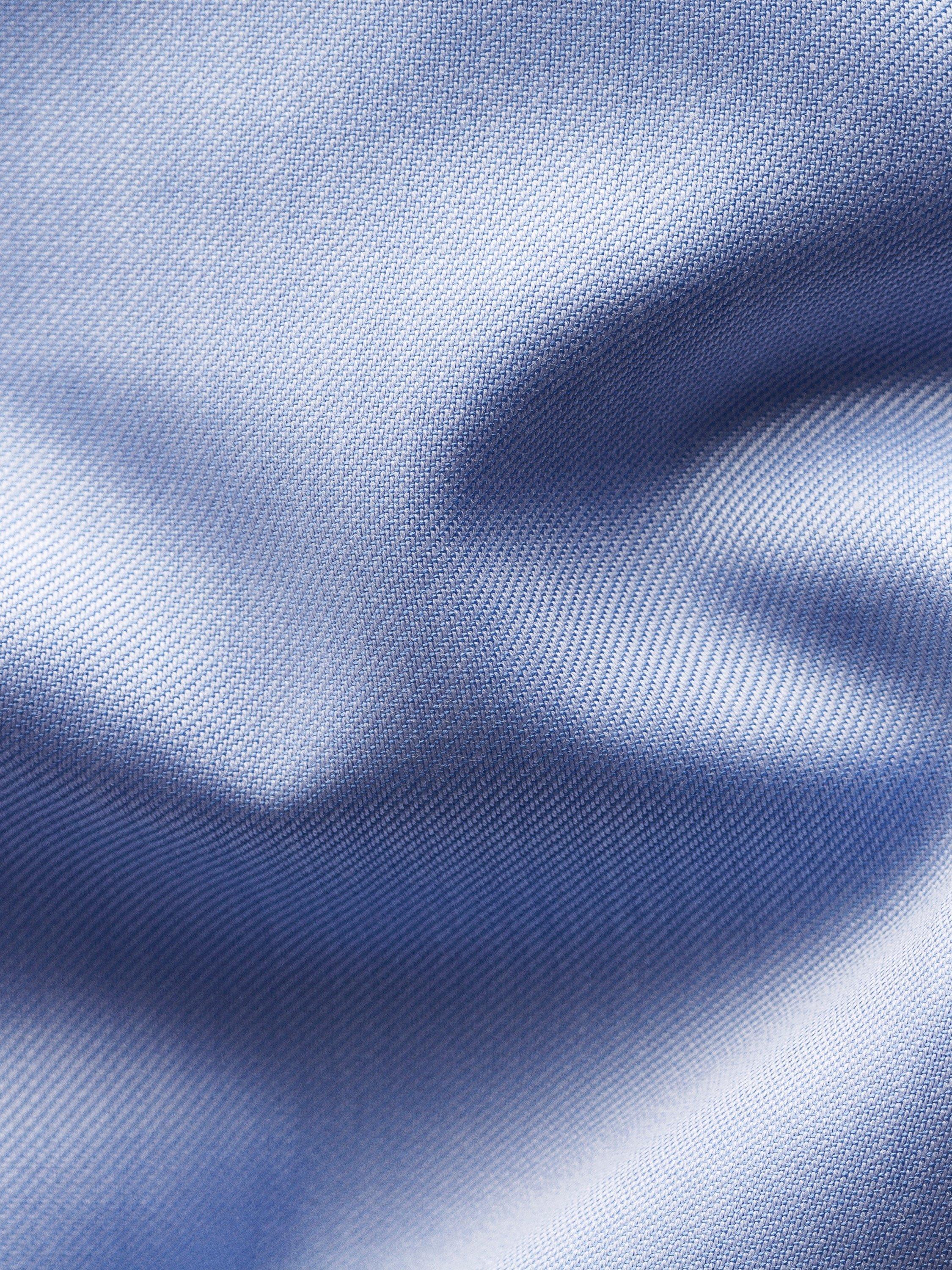 Product image 7 of 8, which shows Eton Cotton Twill Regular Fit Cutaway Collar Shirt, Light Blue, 15