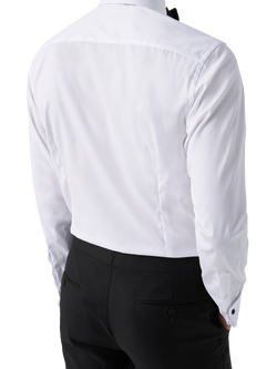Eton Cotton Twill Slim Fit Cutaway Collar Shirt, White - view 2, White