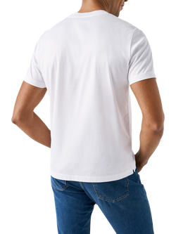 Eton Cotton Regular Fit Short Sleeve Casual T-Shirt, White - view 2, White