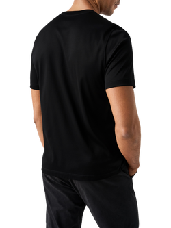 Eton Cotton Regular Fit Short Sleeve Casual T-Shirt - view 2, Black