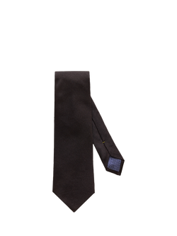 Eton Silk Basketweave Tie, Black