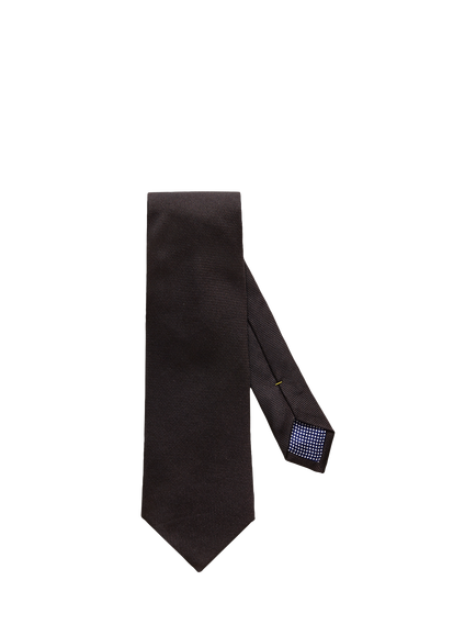 Eton Silk Basketweave Tie, Black