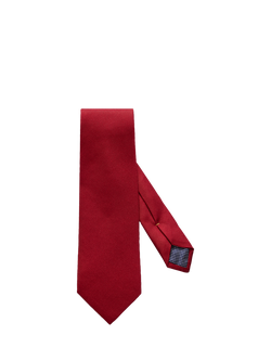 Eton Silk Basketweave Tie, Red