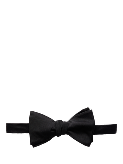 Eton Grosgrain Silk Bow Tie, Black, Black