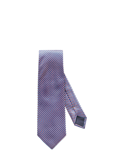 Eton Geometric Silk Tie, Pink
