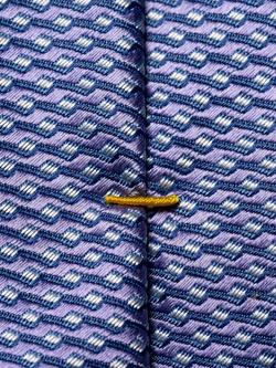 Eton Woven Silk Tie - view 2, Dark Purple