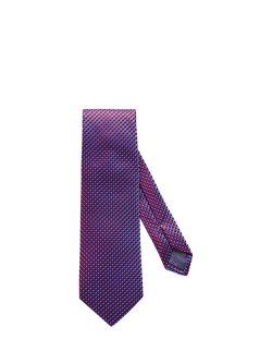 Eton Geometric Silk Tie, Red