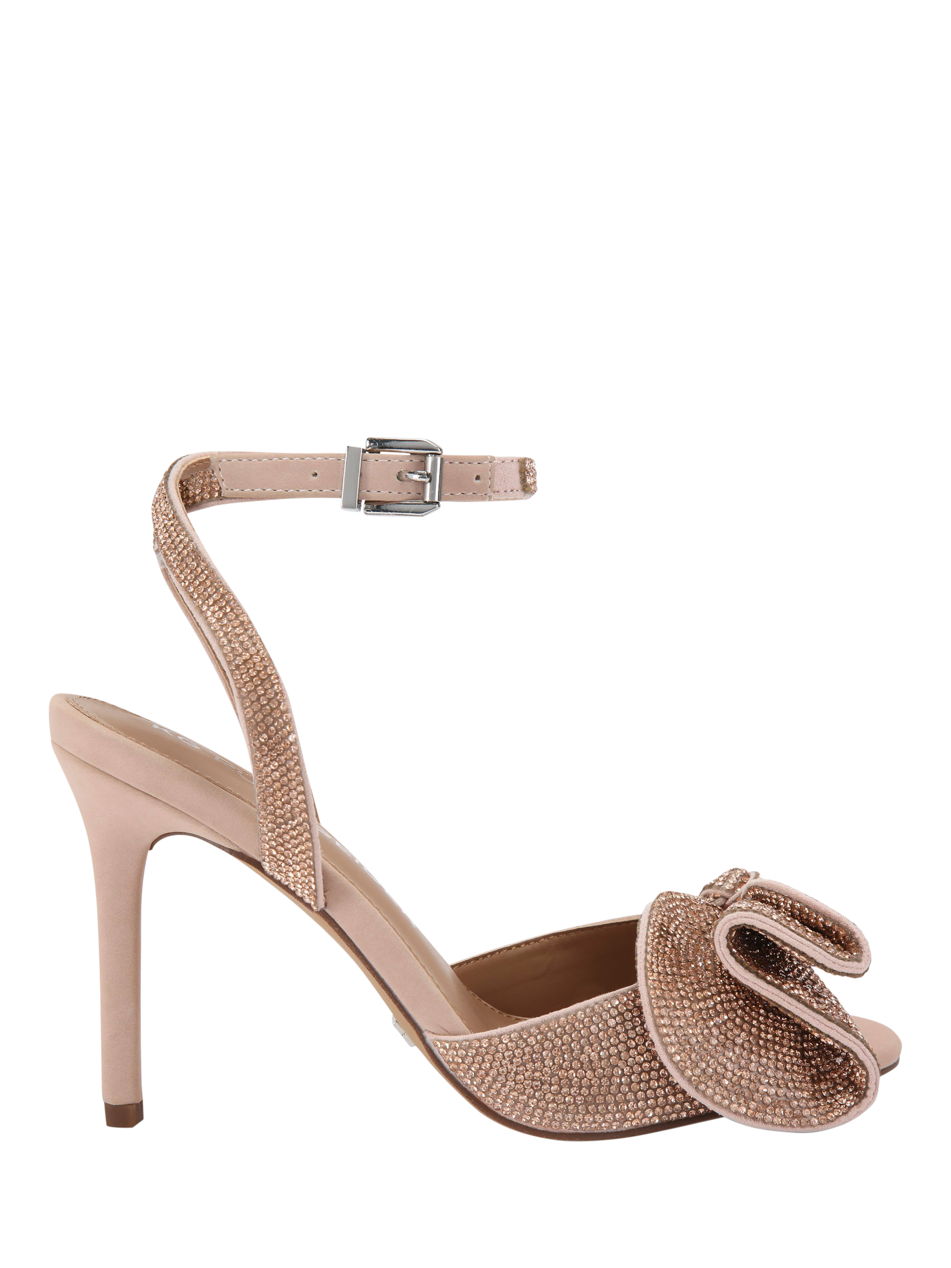 Product image 1 of 5, which shows KG Kurt Geiger Allegra Embellished Stiletto Heel Sandals, Blush, 3