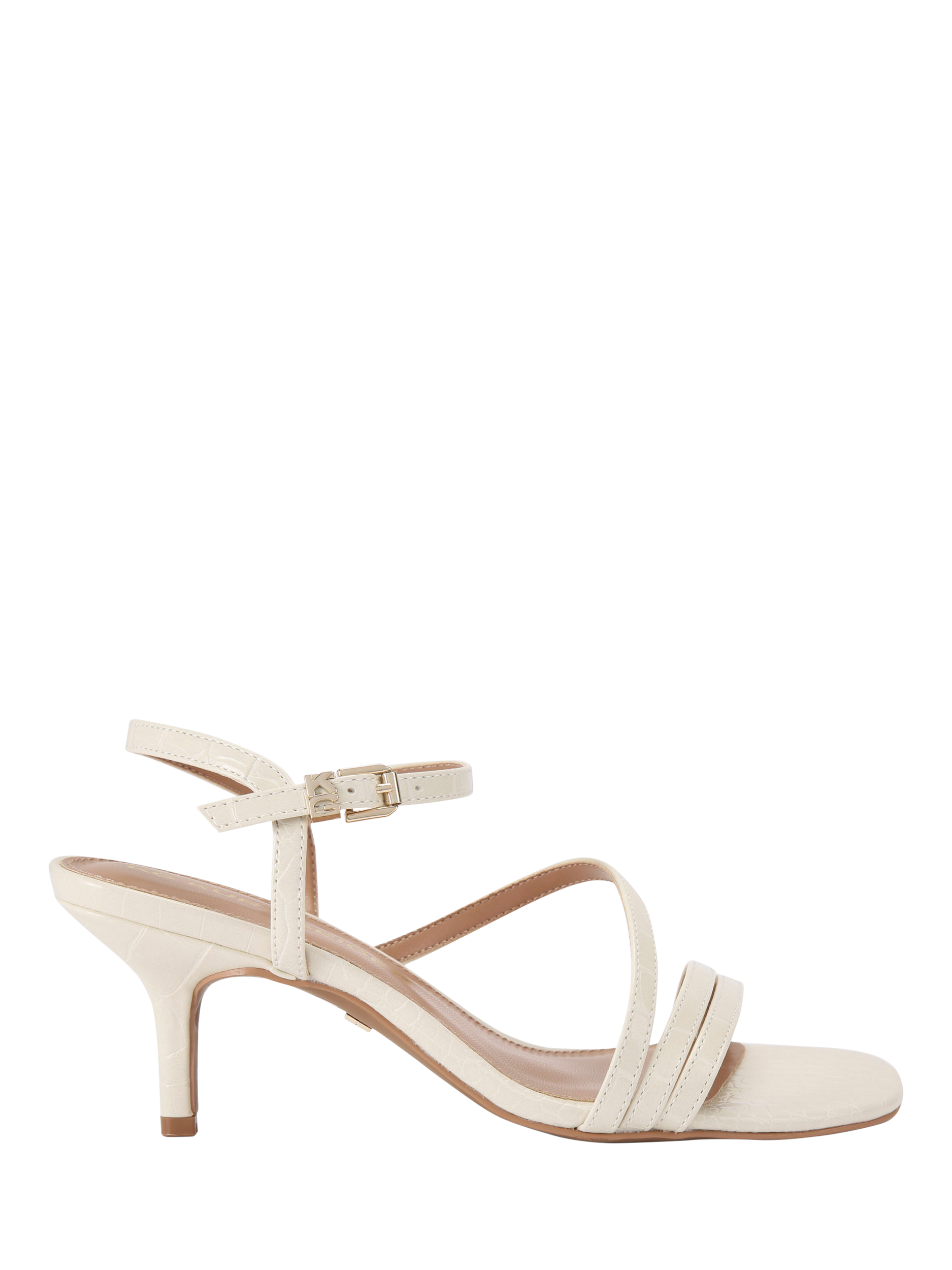 KG Kurt Geiger Arlie Stiletto Heel Strappy Sandals, Putty
