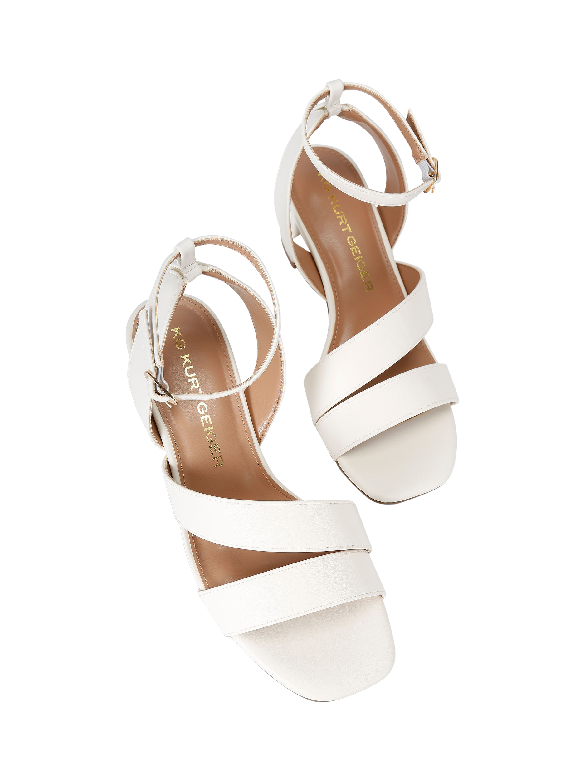 Product image 3 of 5, which shows KG Kurt Geiger Astrid Sandals, Putty, 3