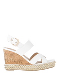 KG Kurt Geiger Pearl Embellished Wedge Heel Espadrille Sandals