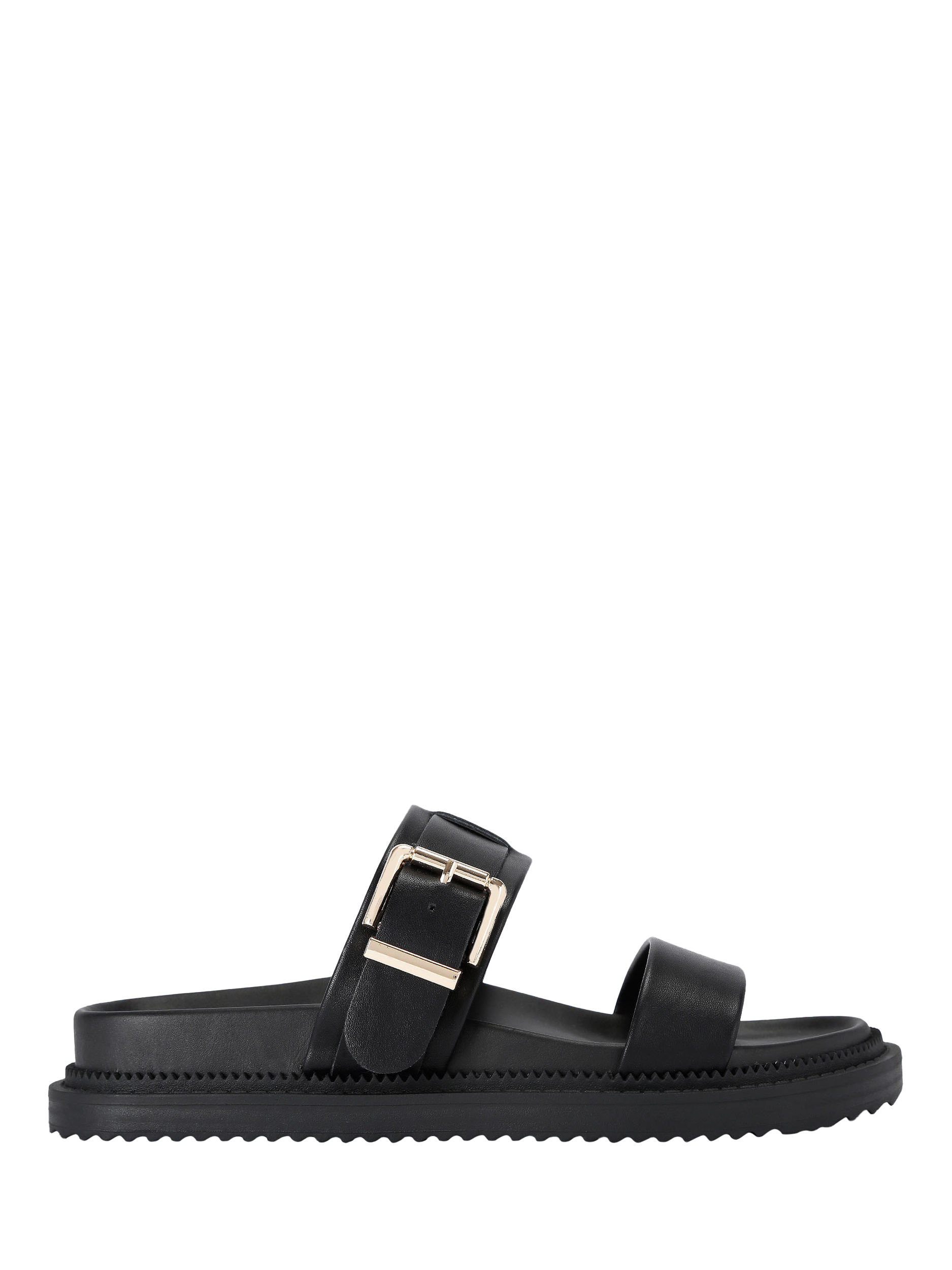 Product image 1 of 5, which shows KG Kurt Geiger Rainey Slider Sandals, Black, 3