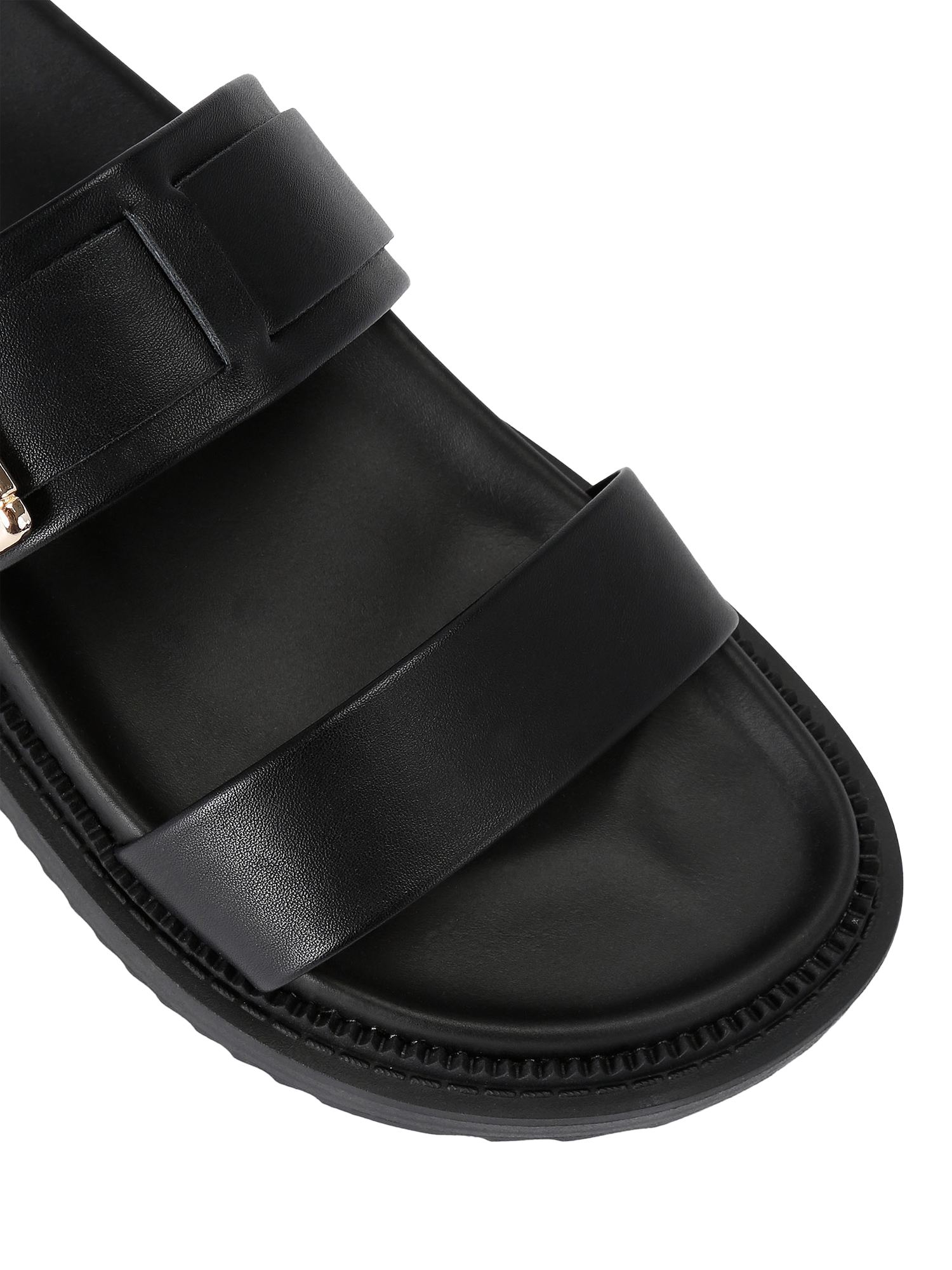 Product image 5 of 5, which shows KG Kurt Geiger Rainey Slider Sandals, Black, 3