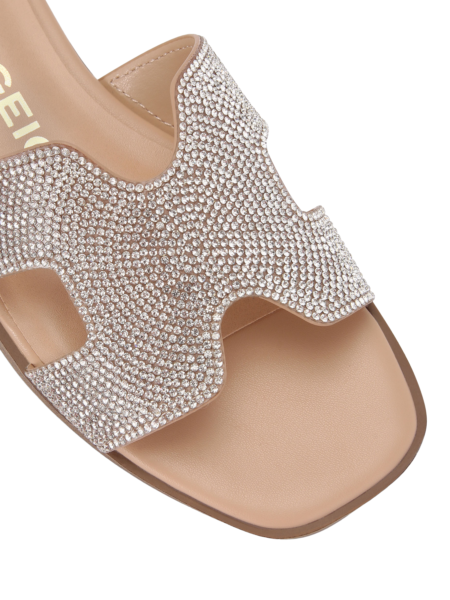 Product image 5 of 5, which shows KG Kurt Geiger Raven Bling 2 Sandals, Silver Silver, 3
