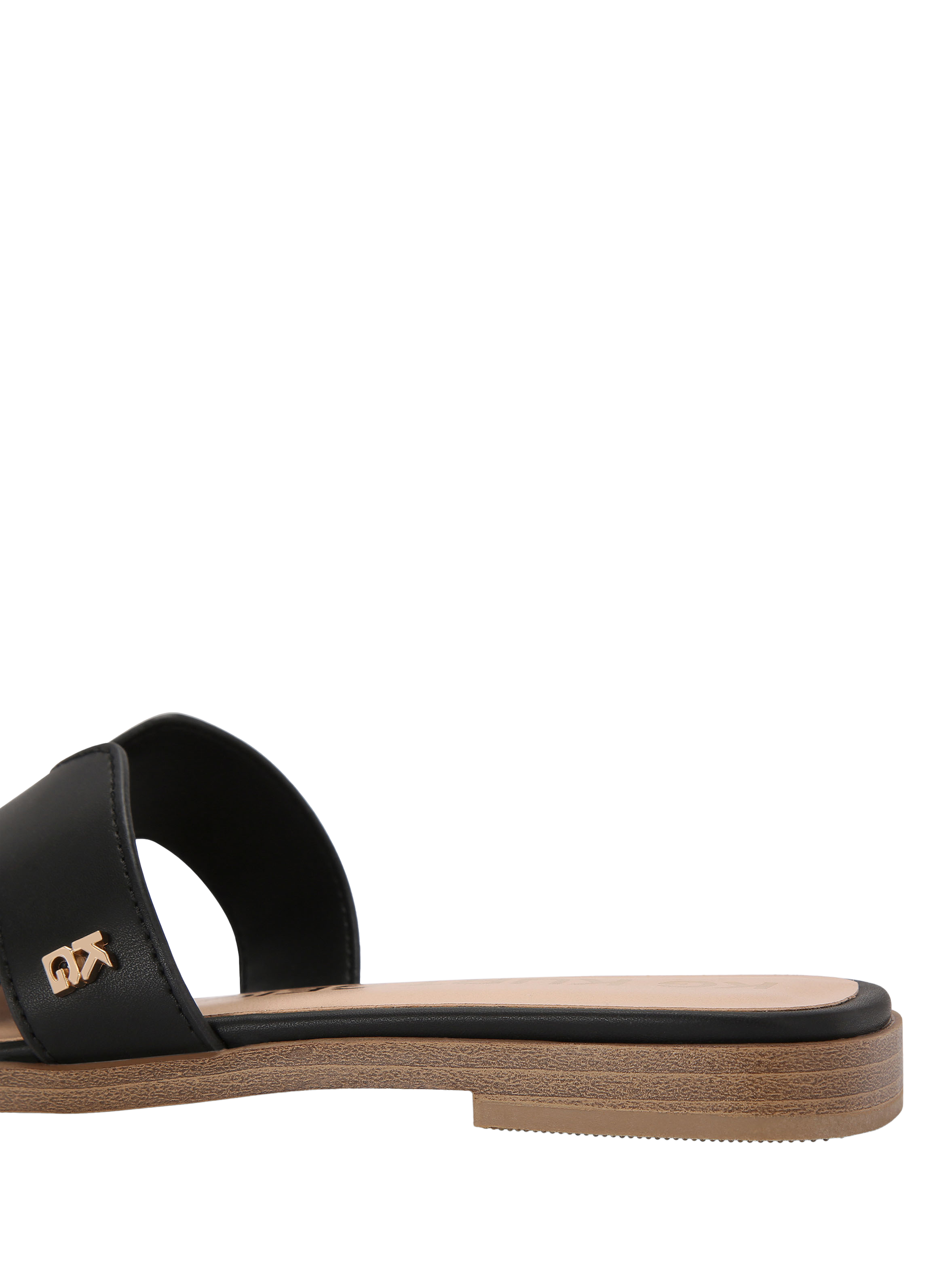 Product image 4 of 5, which shows KG Kurt Geiger Raven2 Slider Sandals, Black, 3