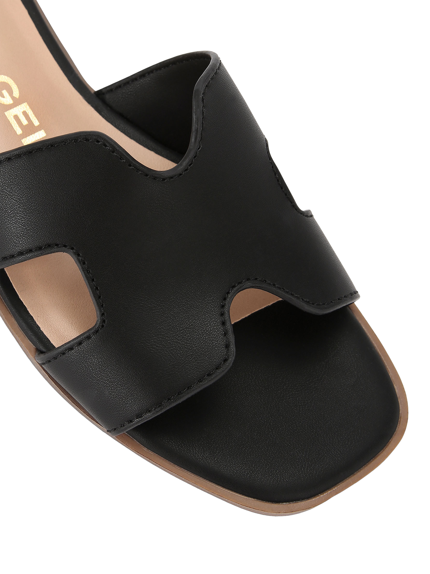 Product image 5 of 5, which shows KG Kurt Geiger Raven2 Slider Sandals, Black, 3