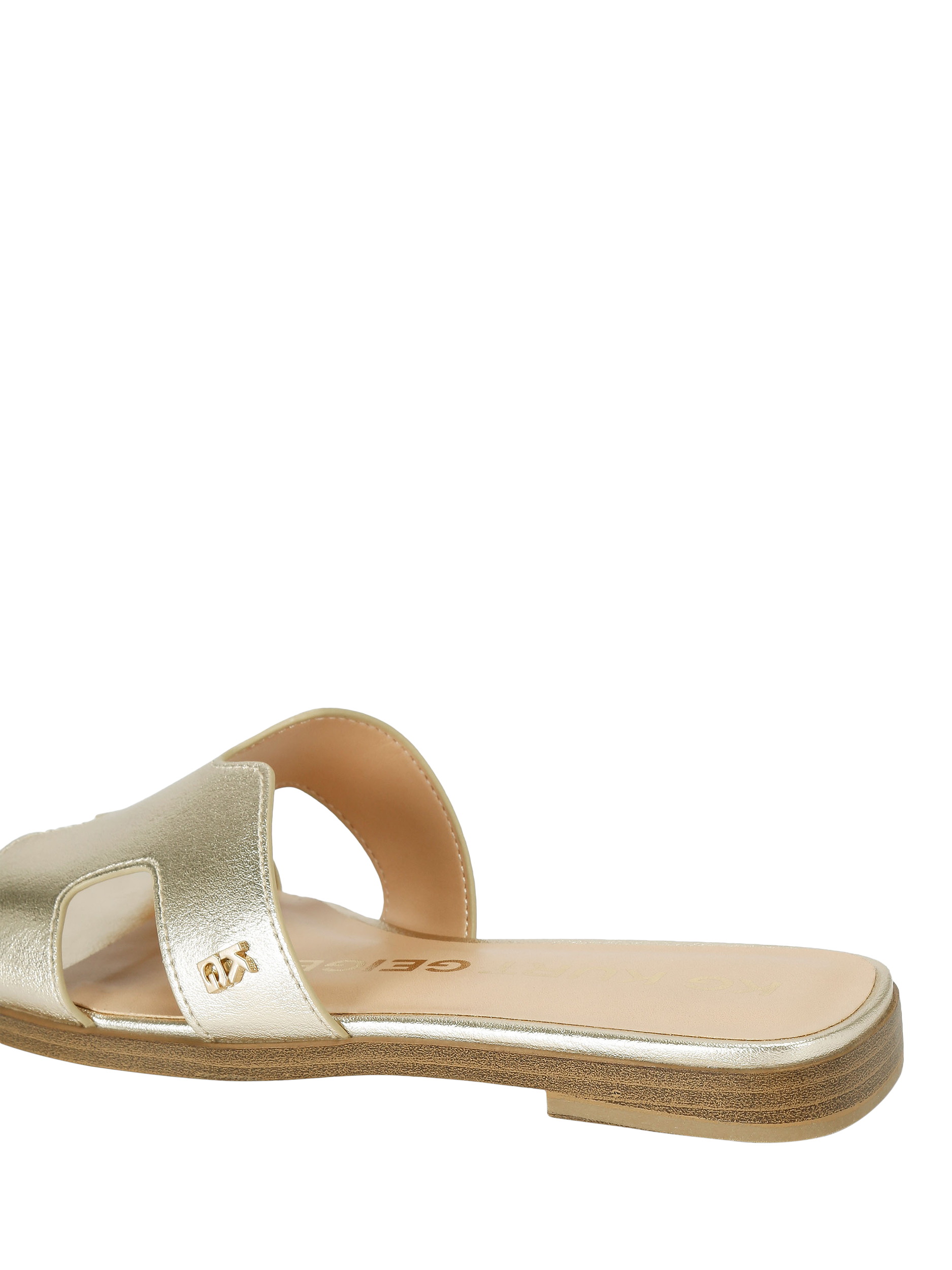 Product image 4 of 5, which shows KG Kurt Geiger Raven2 Slider Sandals, Gold, 3