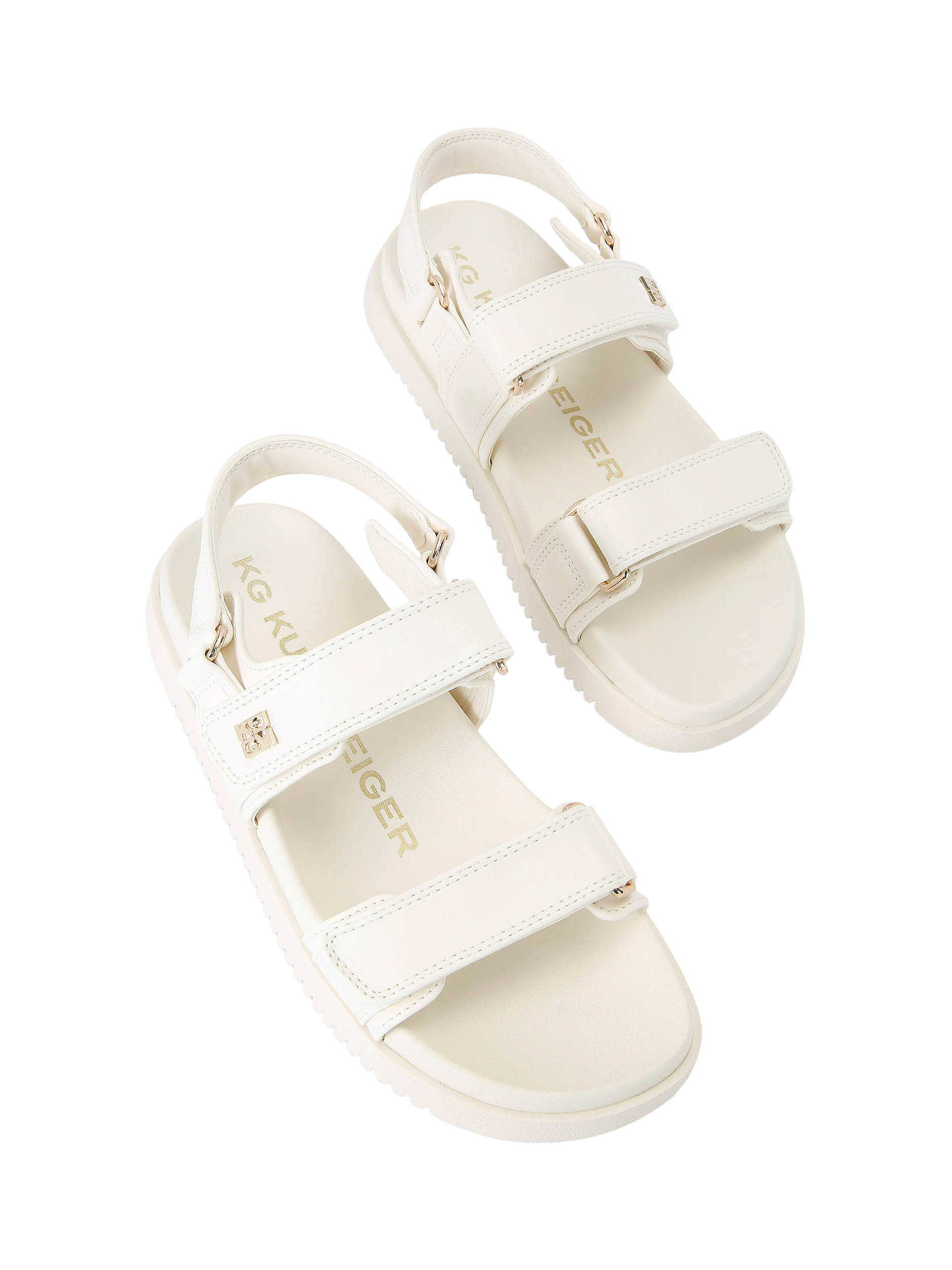 Product image 3 of 5, which shows KG Kurt Geiger Rory2 Sandals, Putty, 3