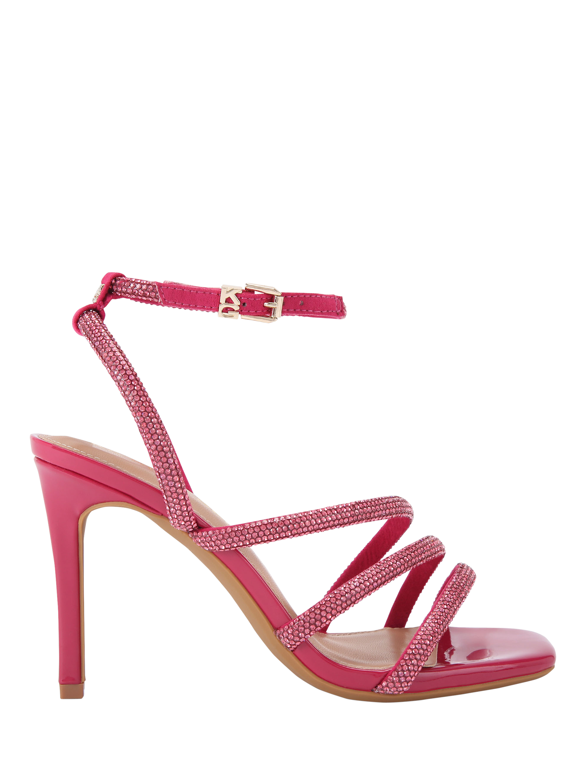 Product image 1 of 4, which shows KG Kurt Geiger Savanna 2 Sandals, Pink, 3