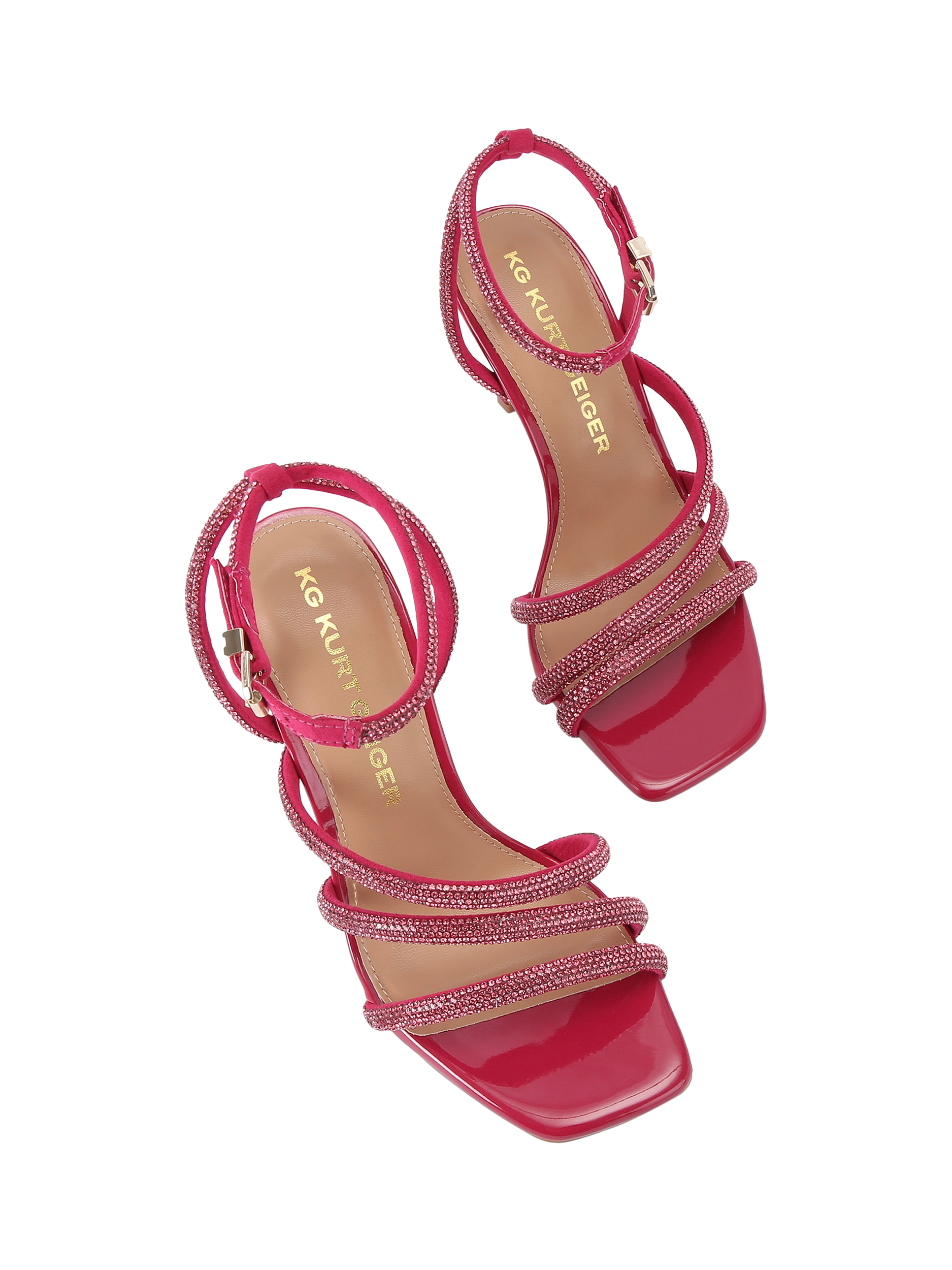 Product image 3 of 4, which shows KG Kurt Geiger Savanna 2 Sandals, Pink, 3