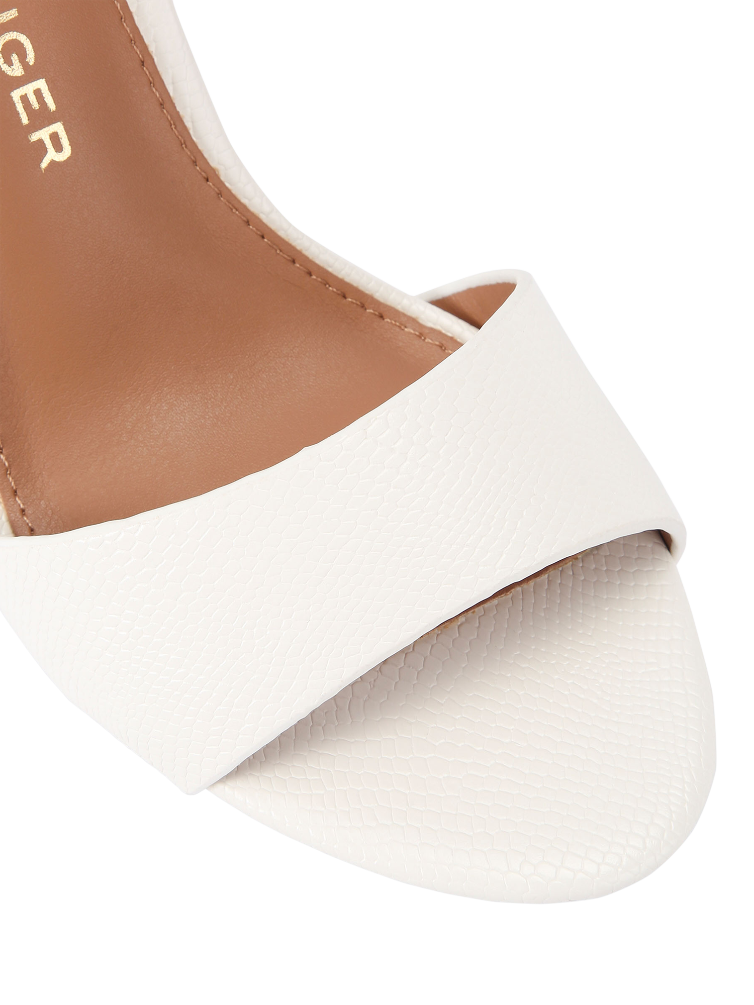 Product image 5 of 5, which shows KG Kurt Geiger Sutton2 Block Heel Sandals, Natural Putty, 3