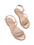 KG Kurt Geiger Reece2 Embellished Strappy Sandals, Rose Gold