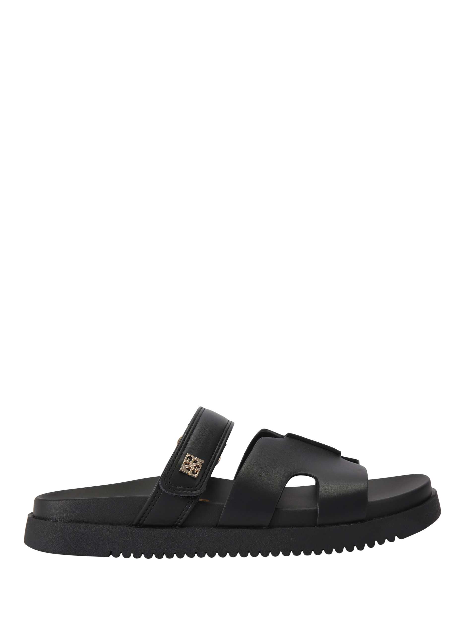 Product image 1 of 4, which shows KG Kurt Geiger Reese Slider Sandals, Black, 3
