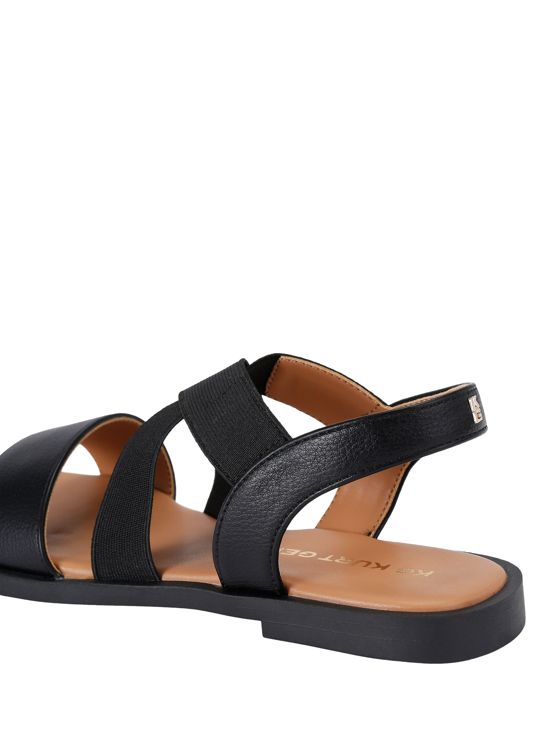 Product image 4 of 5, which shows KG Kurt Geiger Romane Strappy Footbed Sandals, Black, 3