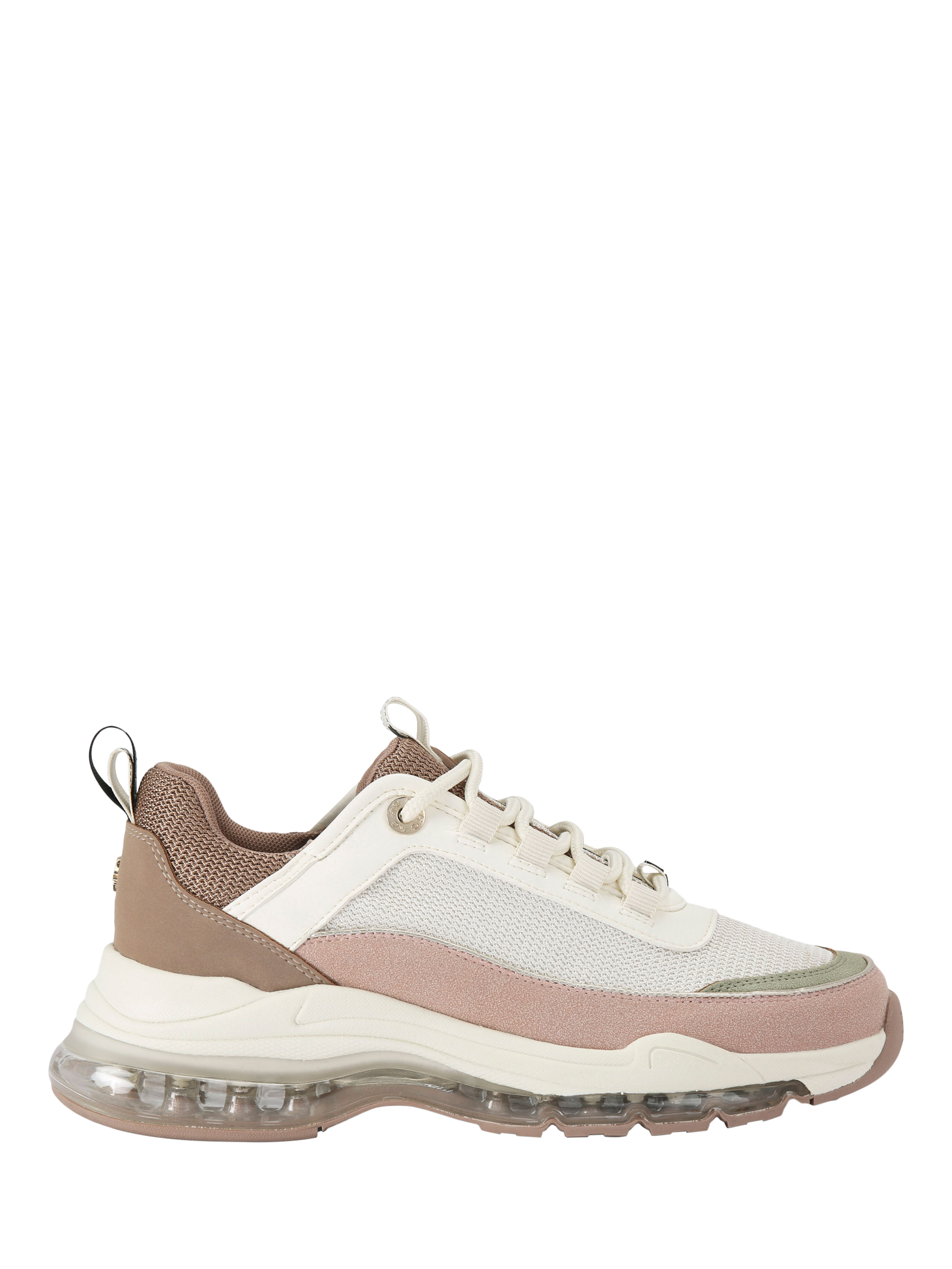 Product image 1 of 5, which shows KG Kurt Geiger Legit Lace Up 2 Chunky Trainers, Pink/Multi, 3