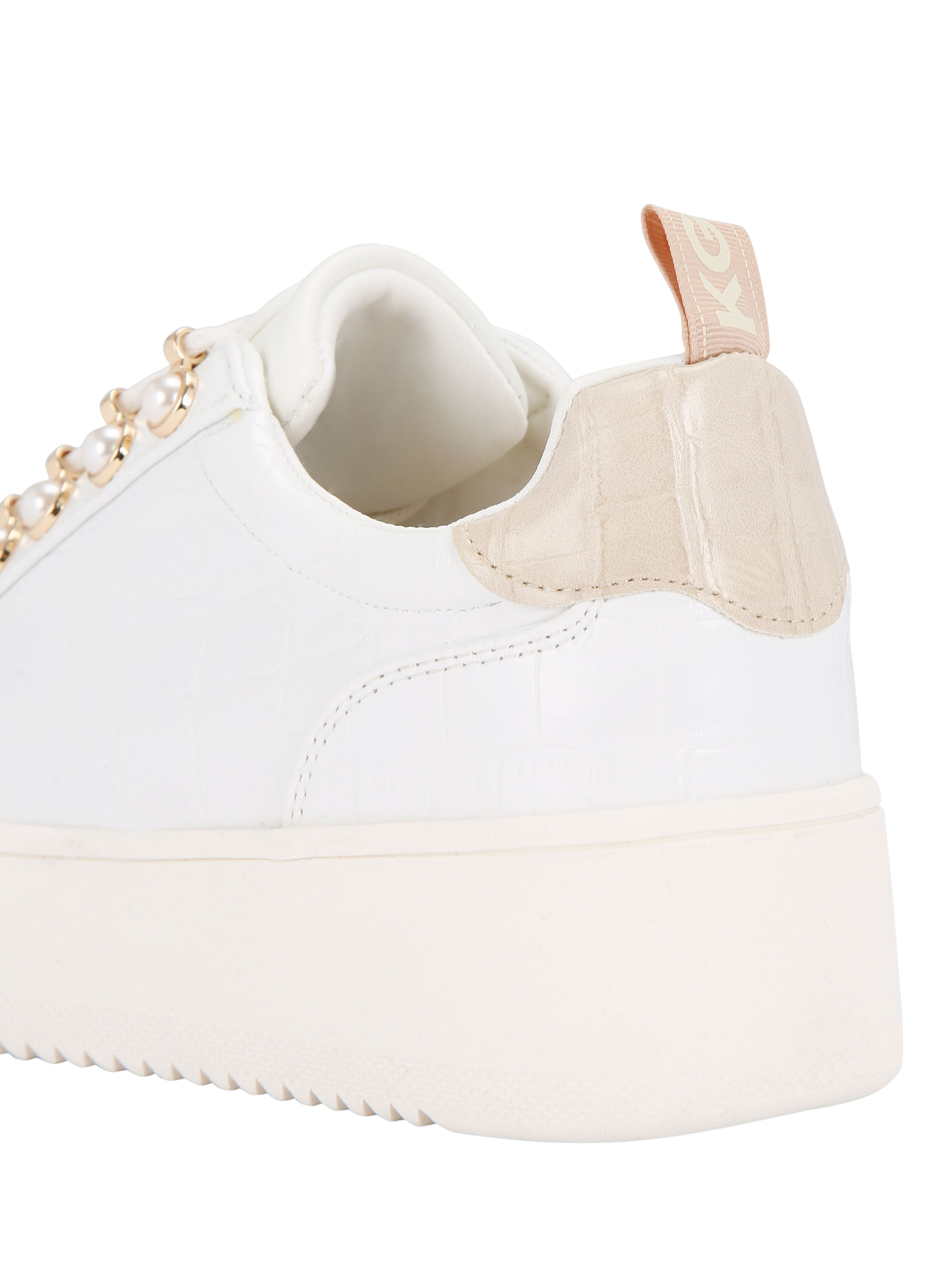 Product image 4 of 5, which shows KG Kurt Geiger Lighter Pearl 2 Chunky Trainers, White, 3