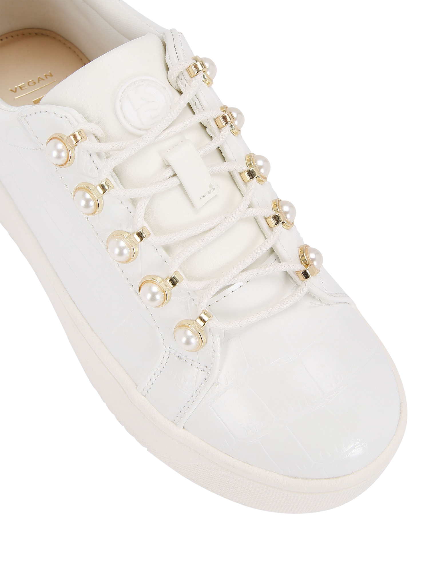 Product image 5 of 5, which shows KG Kurt Geiger Lighter Pearl 2 Chunky Trainers, White, 3