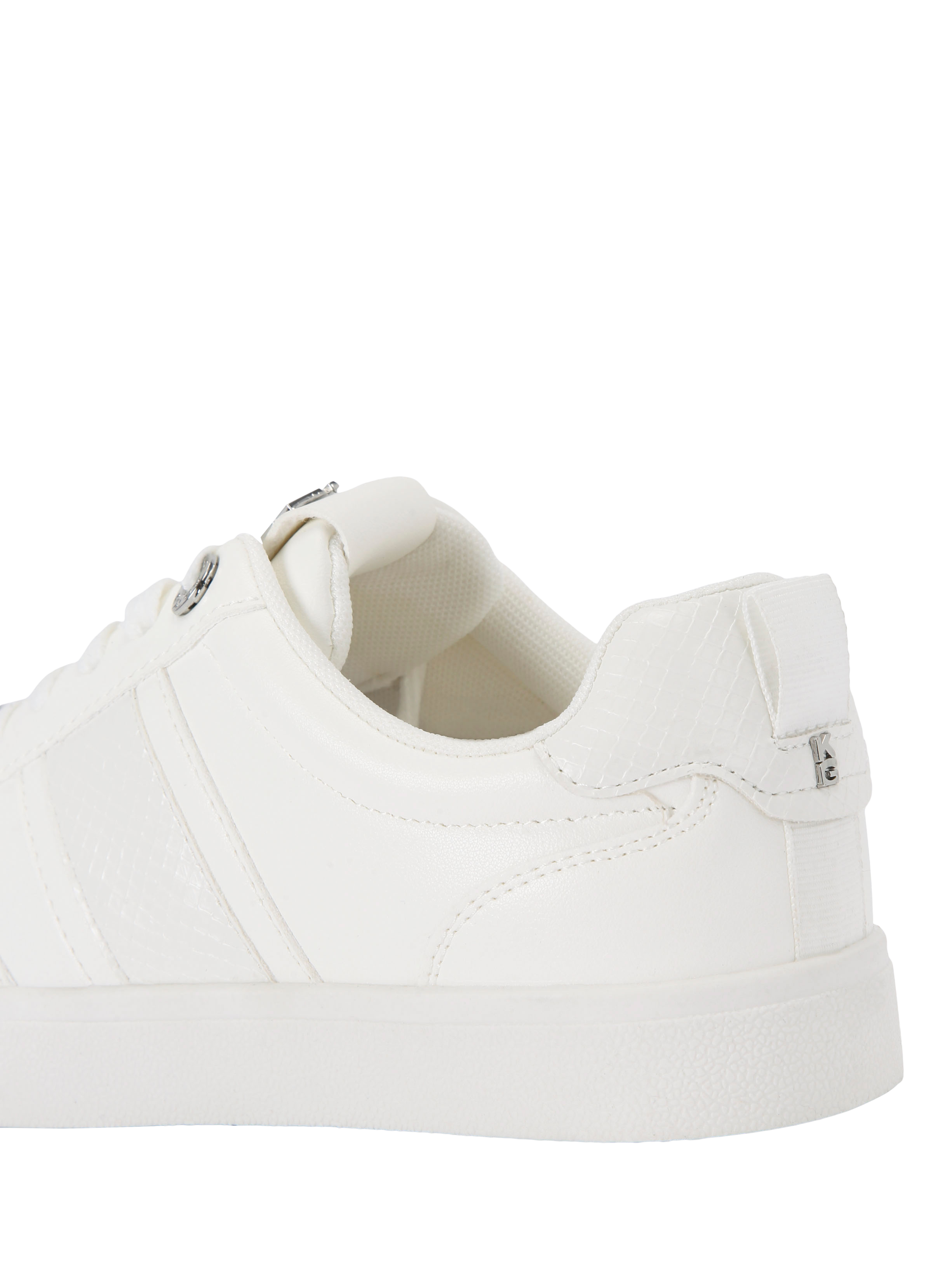 Product image 4 of 5, which shows KG Kurt Geiger Lindsey Lace Up Trainers, White, 3
