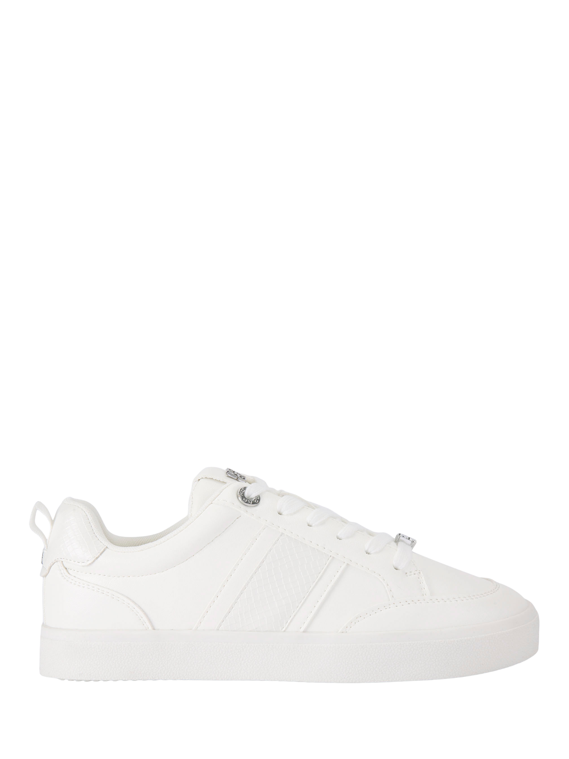 Product image 1 of 5, which shows KG Kurt Geiger Lindsey Lace Up Trainers, White/Multi, 3