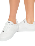 KG Kurt Geiger Lindsey Lace Up Trainers, White/Multi