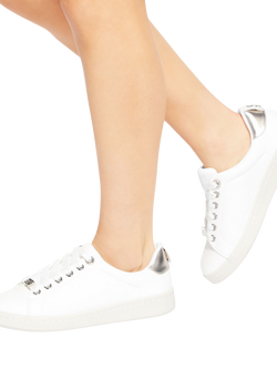KG Kurt Geiger Liza Lace Up Trainers, White - view 2, White