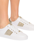 KG Kurt Geiger Lucie Embellished Trainers, White