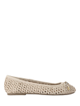 KG Kurt Geiger Mya Woven Leather Ballerina Pumps