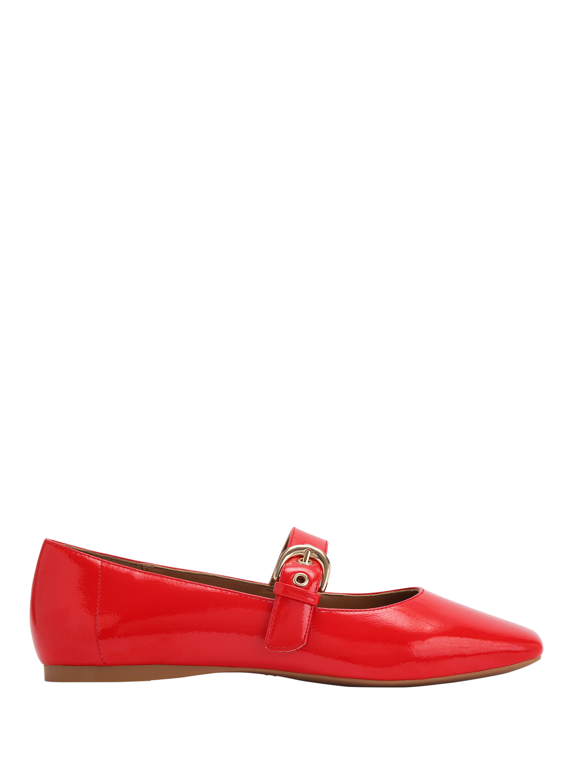 KG Kurt Geiger Nico Patent Ballet Shoes, Red