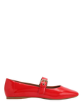 KG Kurt Geiger Nico Patent Ballet Shoes, Red