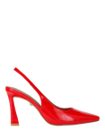 KG Kurt Geiger Sweetie Patent Slingback Pointed Courts, Red Bright